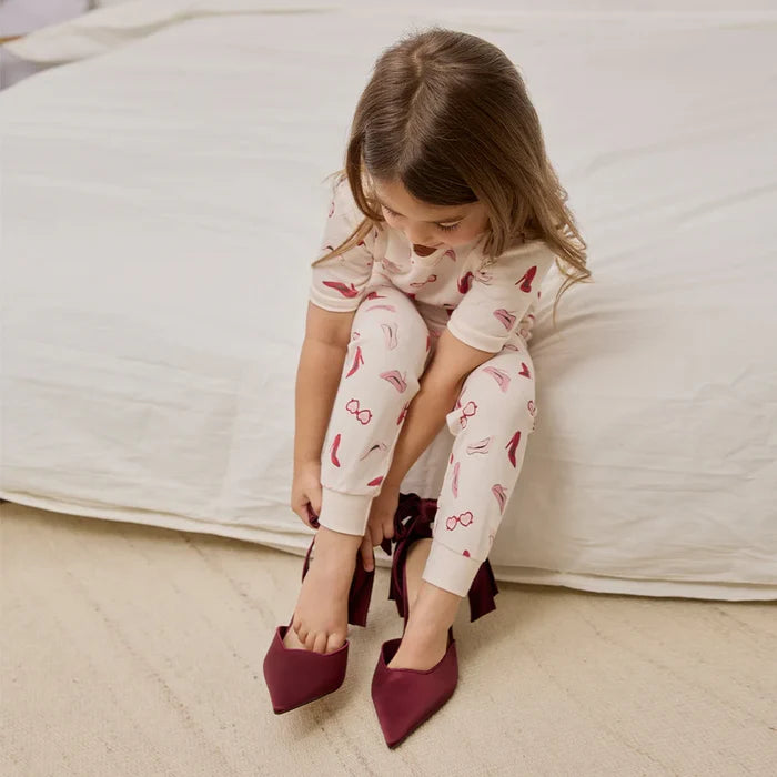Petit Lem Short Sleeve Pajama Set in Dress Up