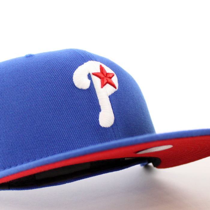 Philadelphia Phillies 1996 All-Star Game 59Fifty New Era Fitted Hats (GITD Blue Red Under Brim)