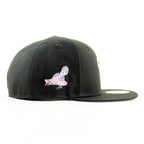 Philadelphia Phillies Cardinals Patch 59Fifty New Era Fitted Hat (Black Pink Under Brim)