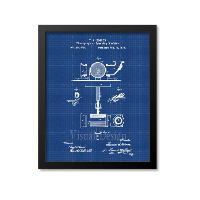 Phonograph Patent Print