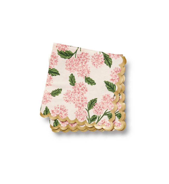 Pink Hydrangea Cocktail Napkins