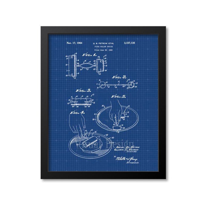 Pizza Roller Patent Print