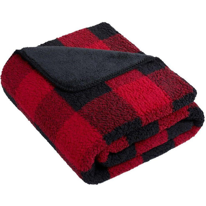 no-logo Port Authority Double-Sided Sherpa/Plush Blanket-Regular-Port Authority-Thread Logic