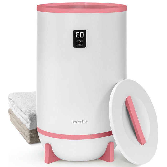 Portable Towel Warmer, Quick Heat, Auto Shut-Off, Pink