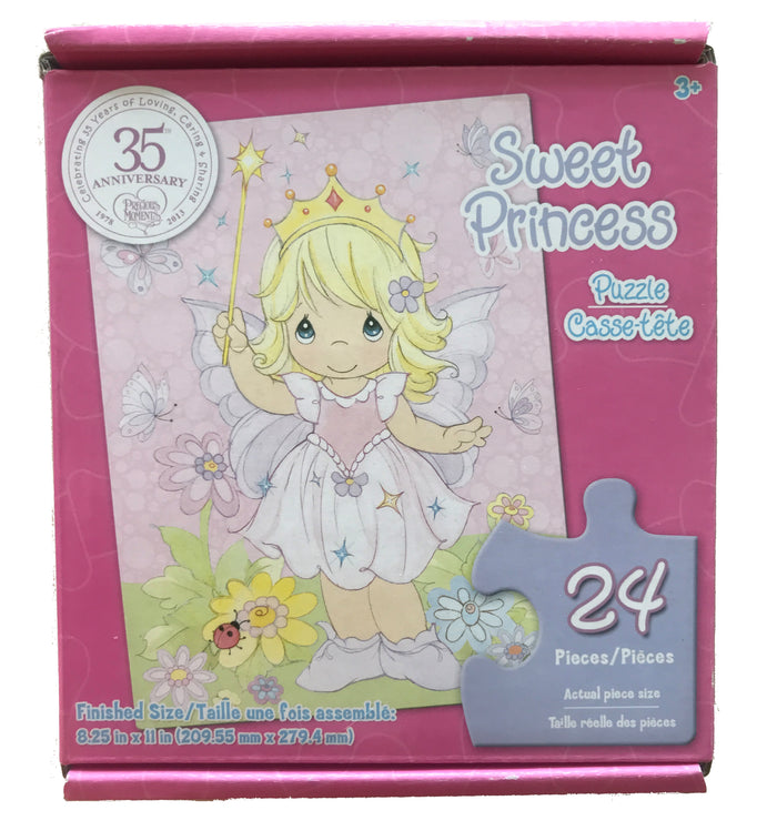 Precious Moments Puzzle Sweet Princess Butterfly Fairy 24 Pieces 8.25" x 11" 35th Anniversary