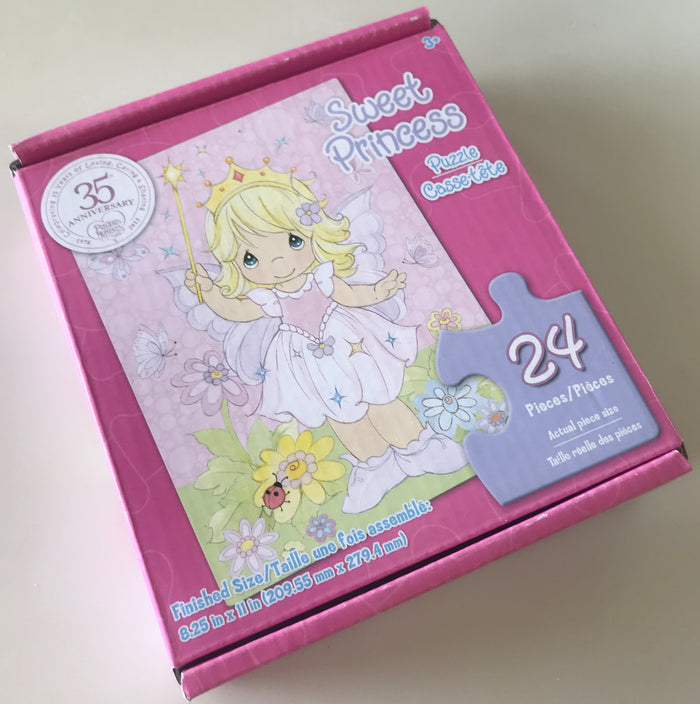 Precious Moments Puzzle Sweet Princess Butterfly Fairy 24 Pieces 8.25" x 11" 35th Anniversary
