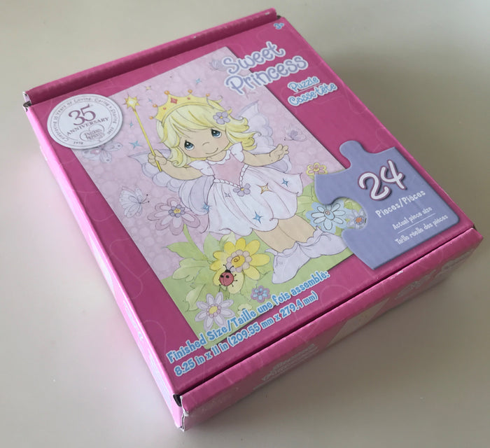Precious Moments Puzzle Sweet Princess Butterfly Fairy 24 Pieces 8.25" x 11" 35th Anniversary