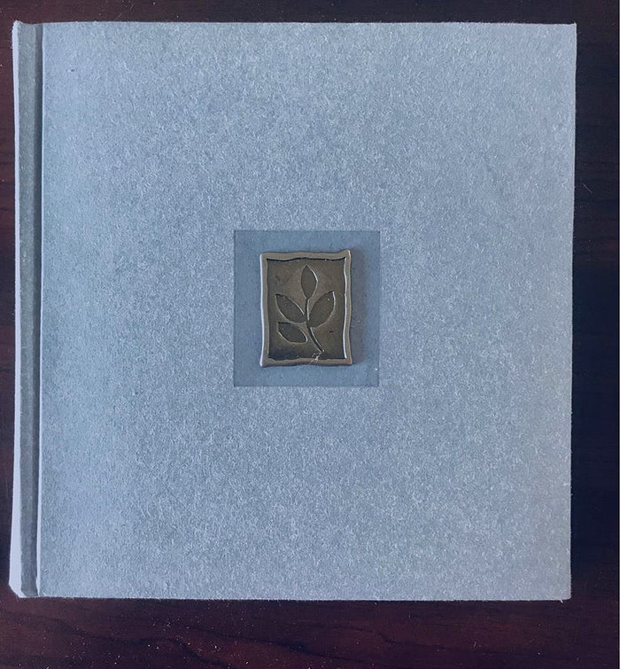 Premium Bound Photo Album 100 Photos Acid Free Archival Leaf Nature Print 7" x 7" Blue or Green Matte Finish - Made in Canada
