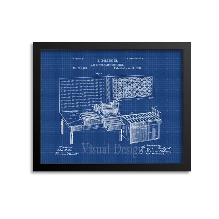 Punched Card Tabulation Patent Print
