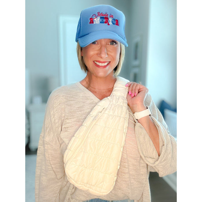 Quilted Crossbody Sling Bag