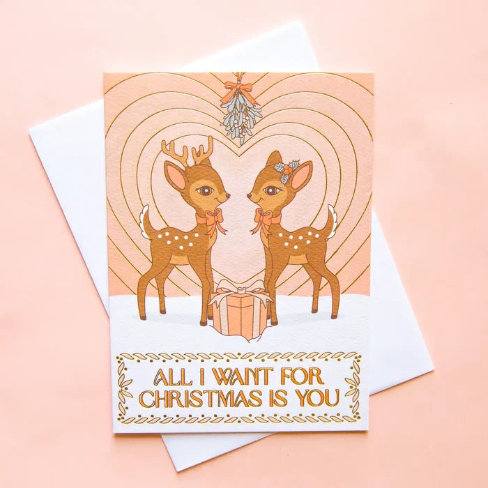 Reindeer Christmas Card