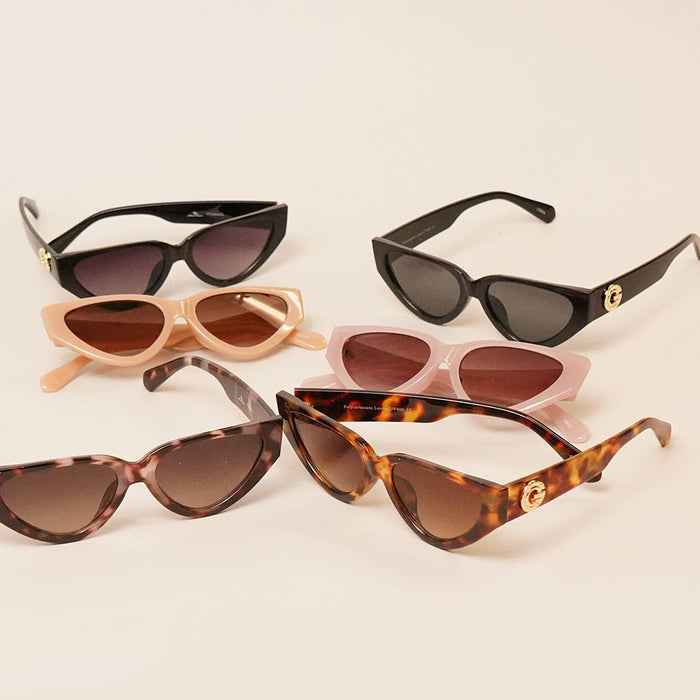 Retro Narrow Cat Eye Sunglasses