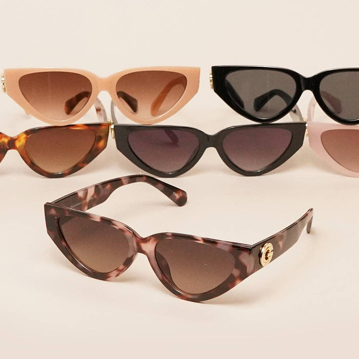 Retro Narrow Cat Eye Sunglasses