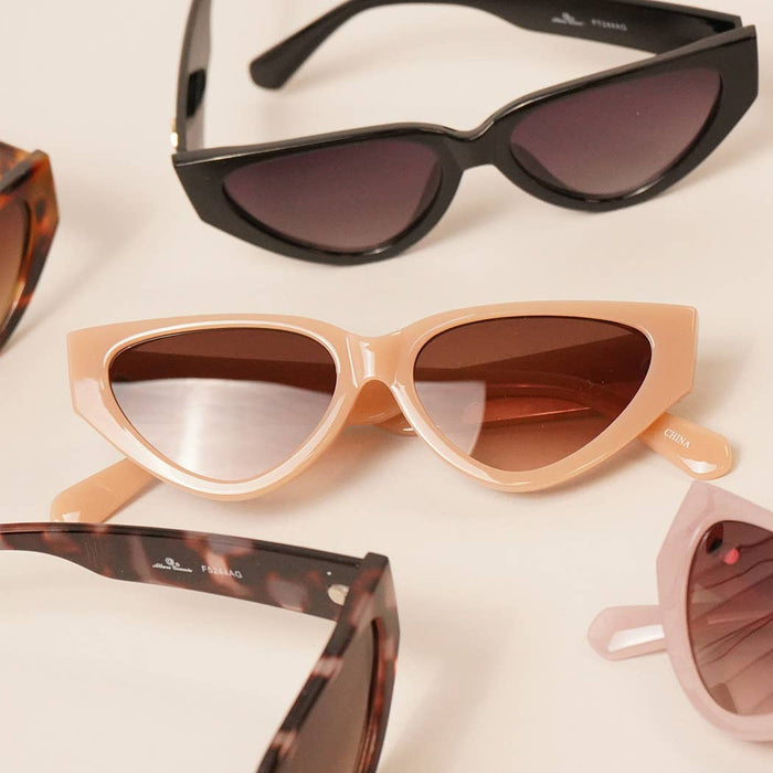 Retro Narrow Cat Eye Sunglasses