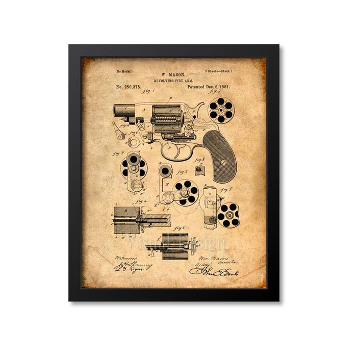 Revolver Patent Print