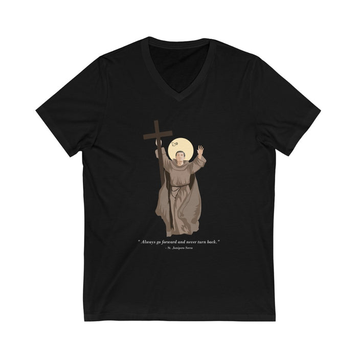Saint Junipero Serra Unisex V-Neck