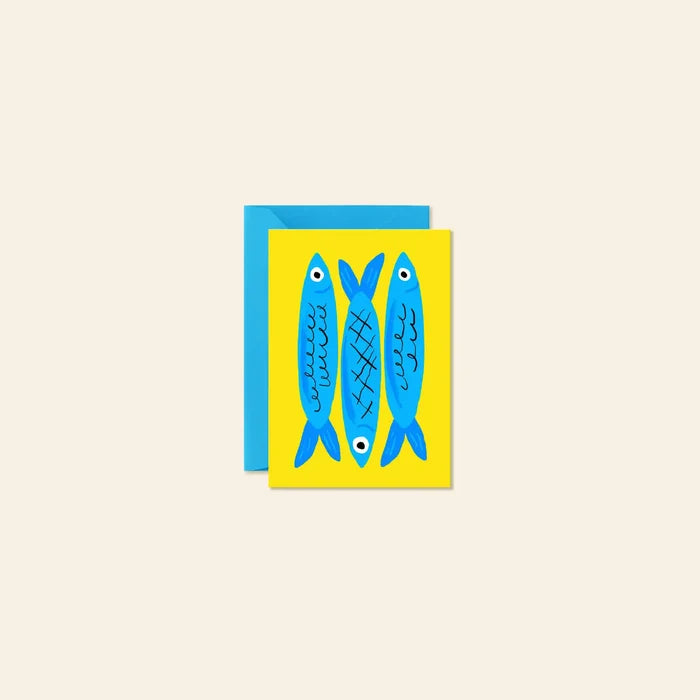 Sardines Mini Note Card