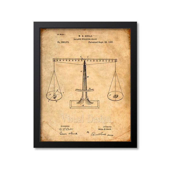 Scales of Justice Patent Print