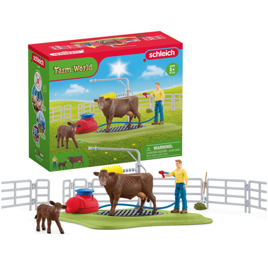 Schleich Farm World Happy Cow Wash 25 Pce