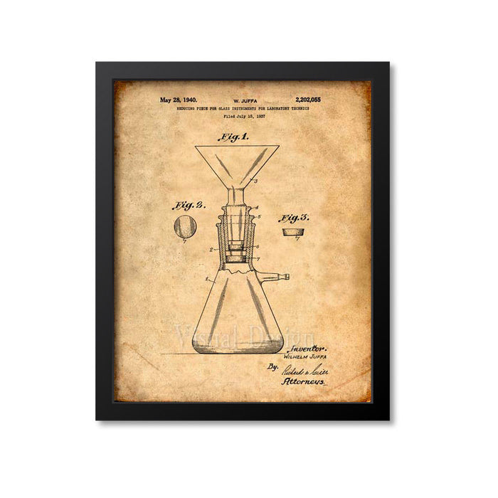 Science Equipment Reducing Piece Patent Print
