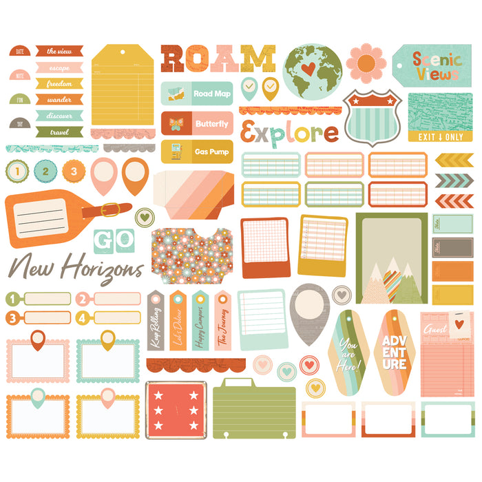 Simple Stories | Open Road - Journaling Bits & Pieces