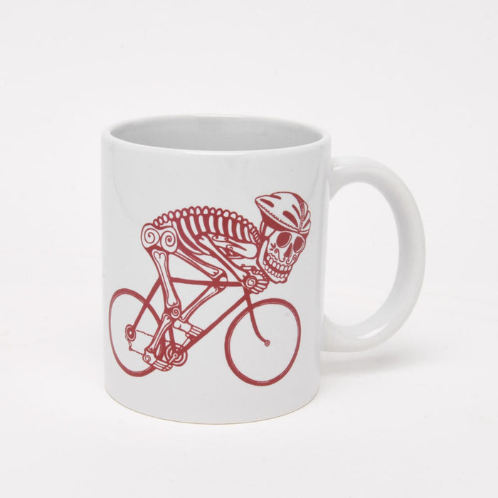 Skeleton Bicyclist Mug