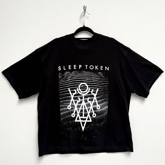 SLEEP TOKEN - GIVE - Oversized Boxy T-Shirt Black