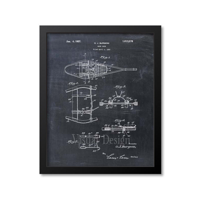 Snowshoe Patent Print