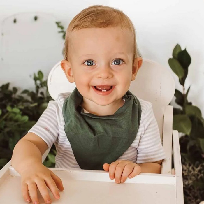 SNUGGLE HUNNY - Olive Organic Dribble Bib