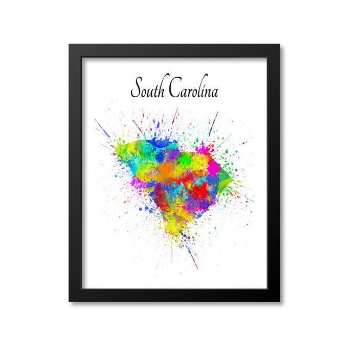 South Carolina Paint Splash