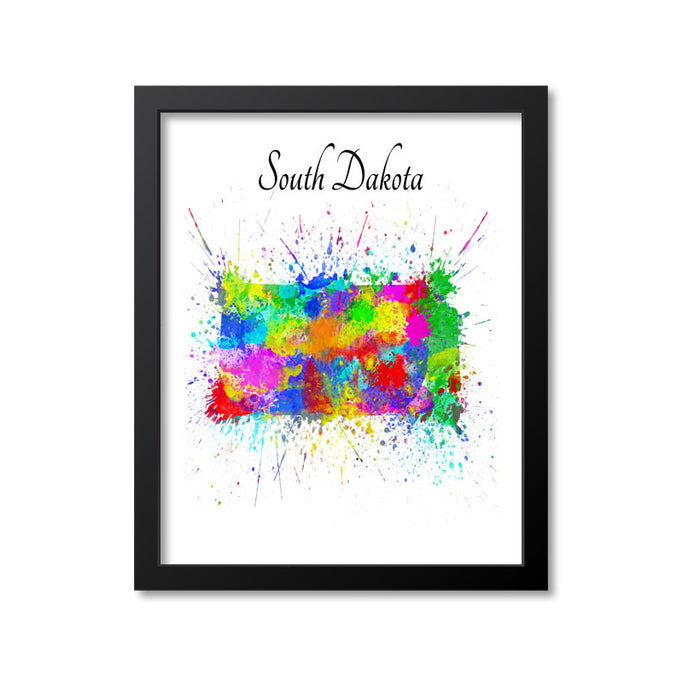 South Dakota Paint Splash