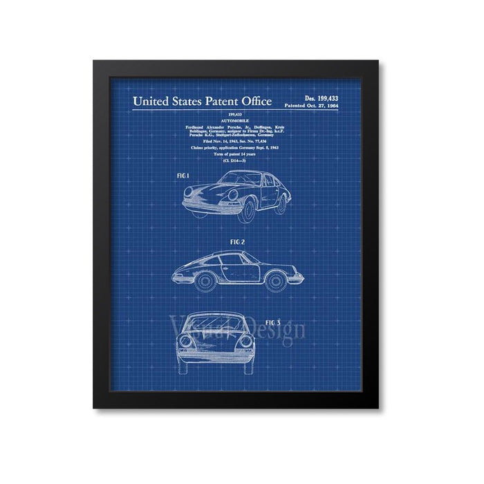 Porsche 911 Carrera Patent Print