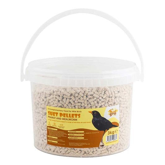 Suet Shop Wild Bird Suet Pellets Peanut & Mealworm 3Kg | Poundstretcher  538481
