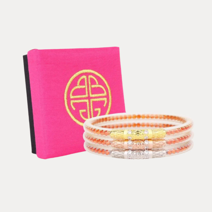 12.01.720.220.S3,12.01.720.220.M3,12.01.720.220.L3,12.01.720.220.XL3, Orange Flame Three Queens All Weather Bangle Bracelets | BuDhaGirl
