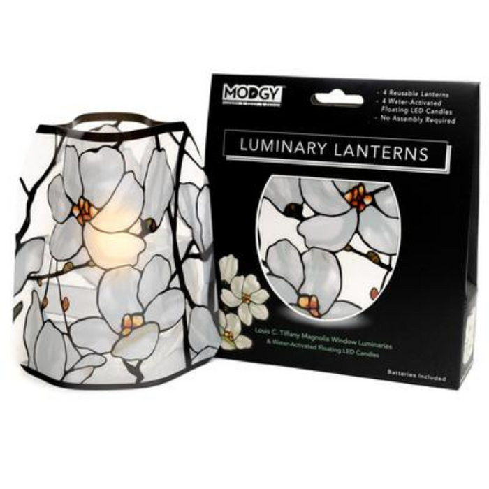 Tiffany Magnolia Window Luminaries
