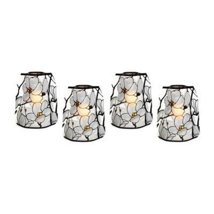 Tiffany Magnolia Window Luminaries