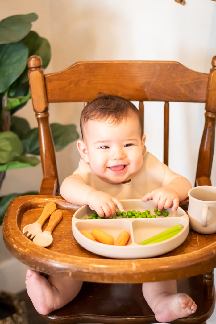Toddler Silicone Feeding Set [Almond]
