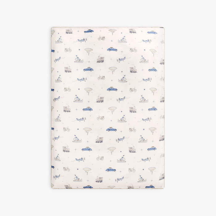 Transport Treasures Baby Duvet in Blue