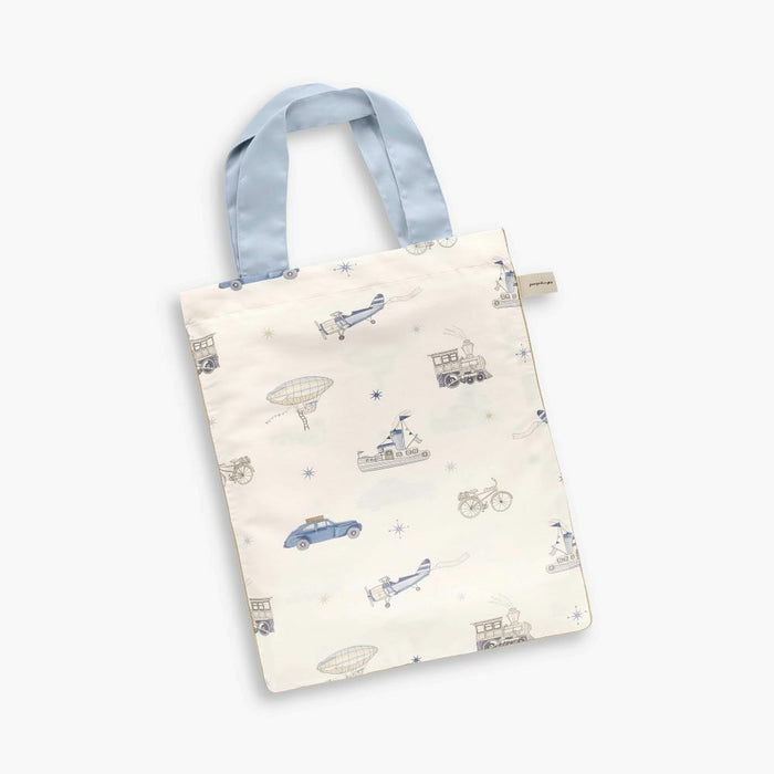 Transport Treasures Tote in Blue