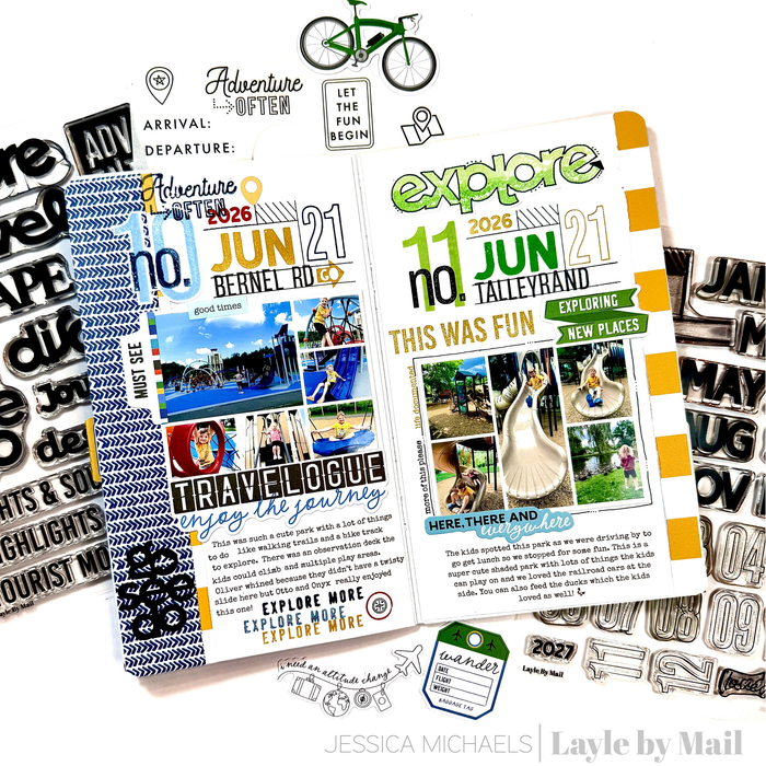 Travel Words Stamp & Die Bundle