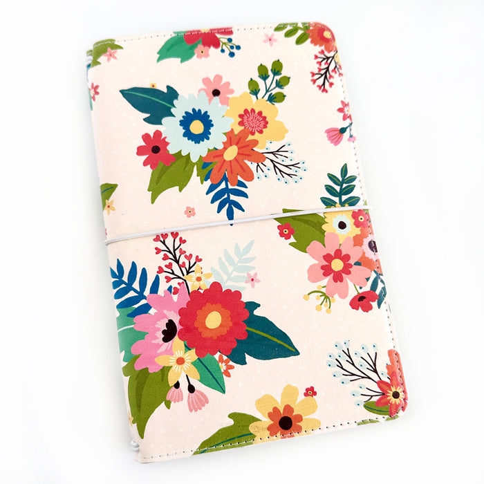 Traveler's Notebook Starter Kit - with Floral Garden Traveler's Notebook