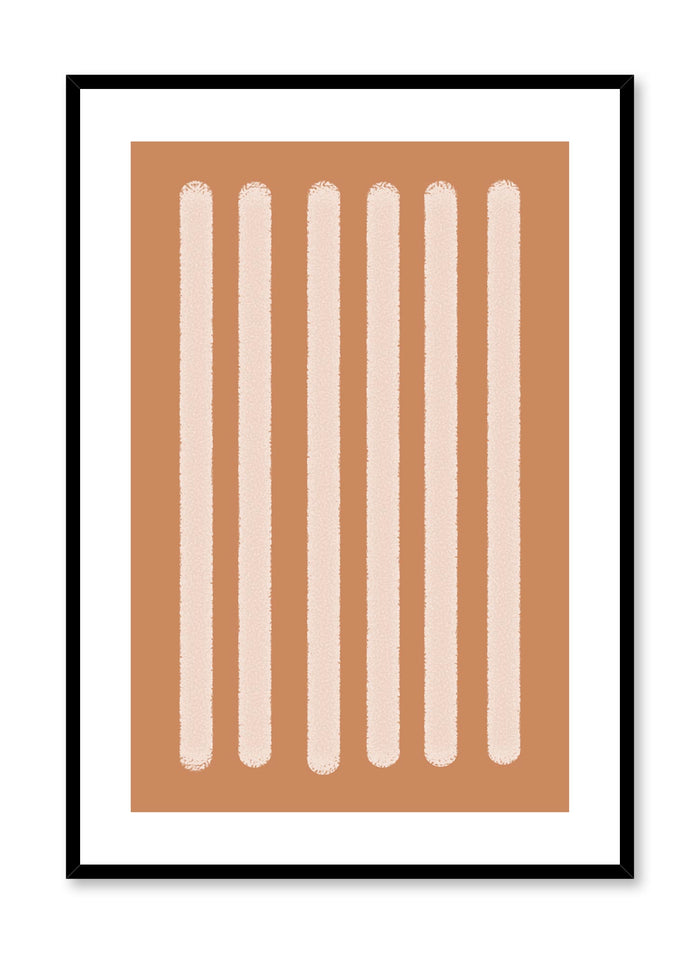 Minimalist design poster by Opposite Wall with abstract orange rectangle shapes