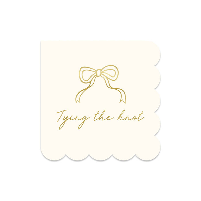 Tying the Knot Cocktail Napkin