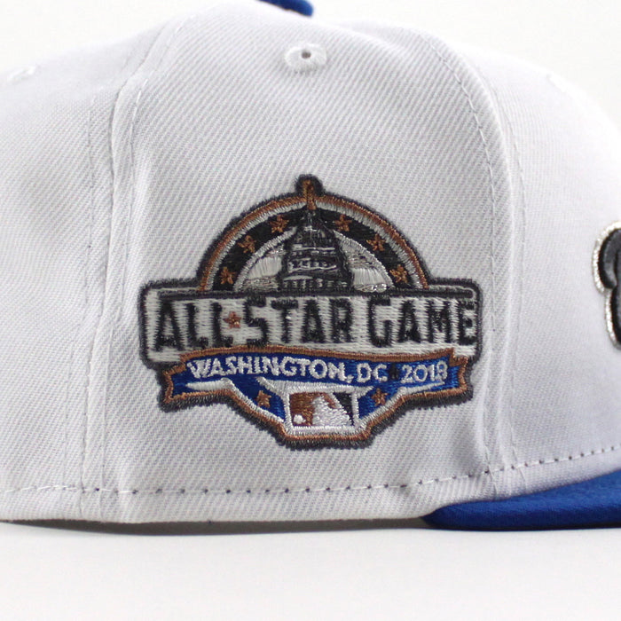 Washington Nationals 2018 All Star Game New Era 59Fifty Fitted Hat (White Light Blue Gray Under Brim)