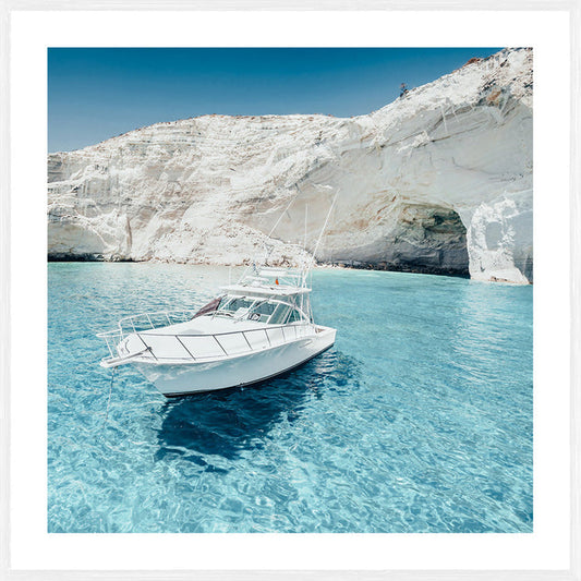 Water Boat | Image includes white border. Add approx 3cm for outside frame size.