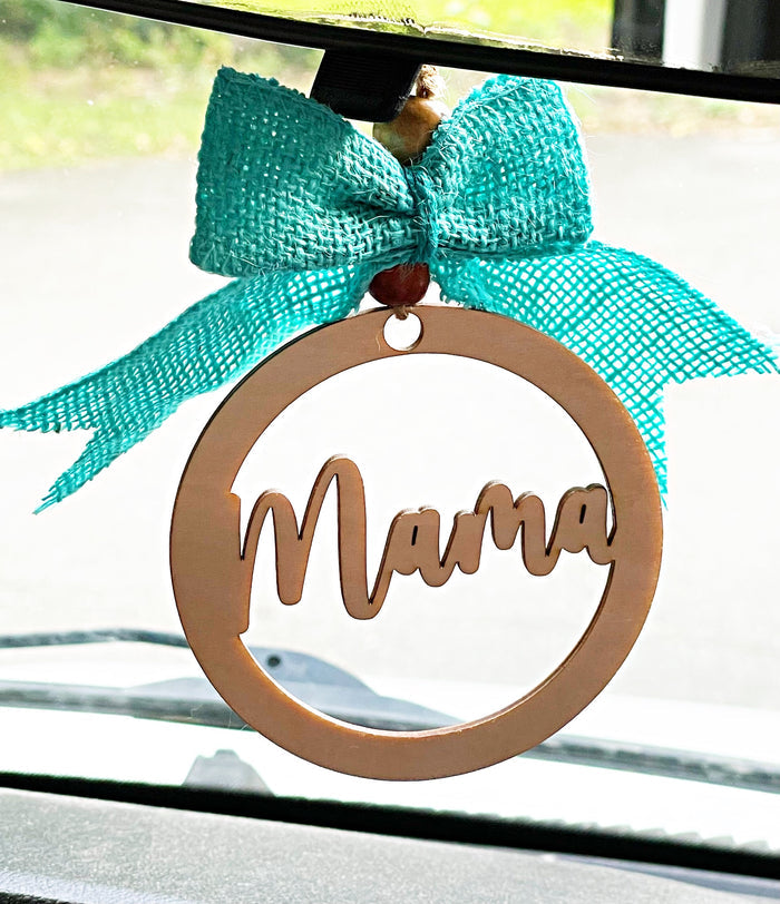 Wholesale | Rearview Mirror Wood Car Charm