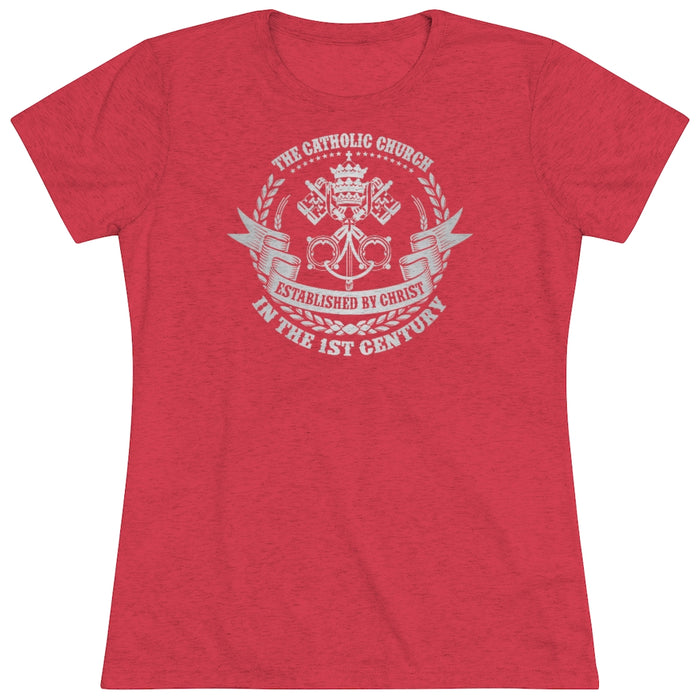 S / Tri-Blend Vintage Red